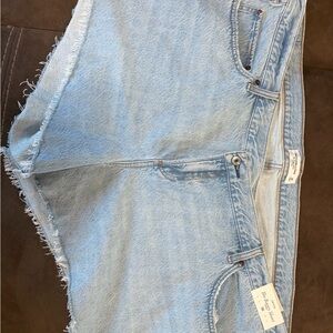 Abercrombie & Fitch Light Blue Jean Shorts